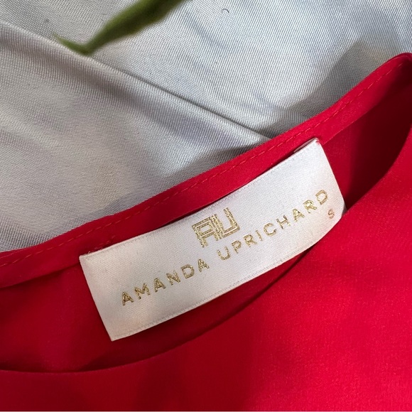 Red 100% silk Amanda Uprichard top - Picture 4 of 7
